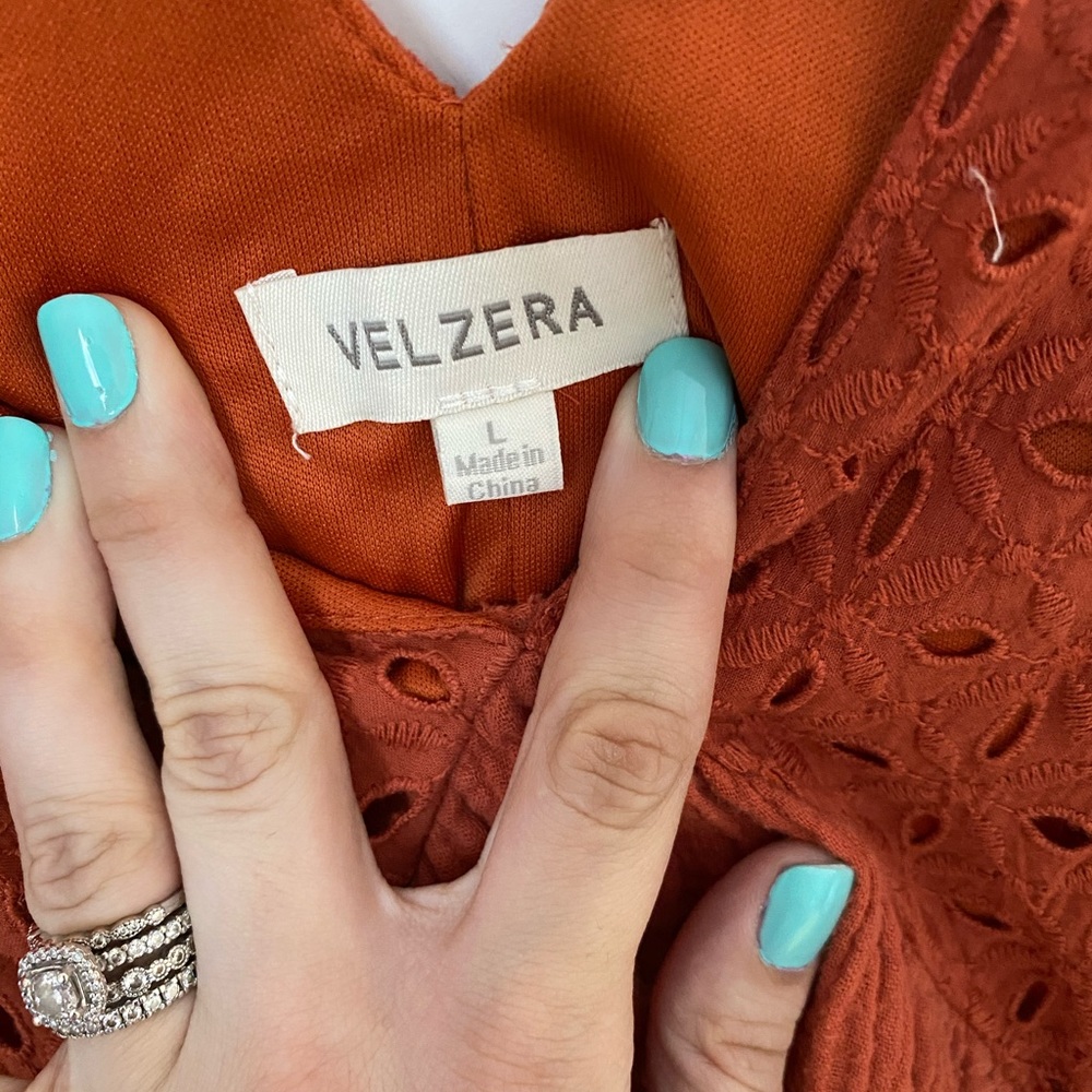 Rust Tunic Blouse - Picture 5 of 7